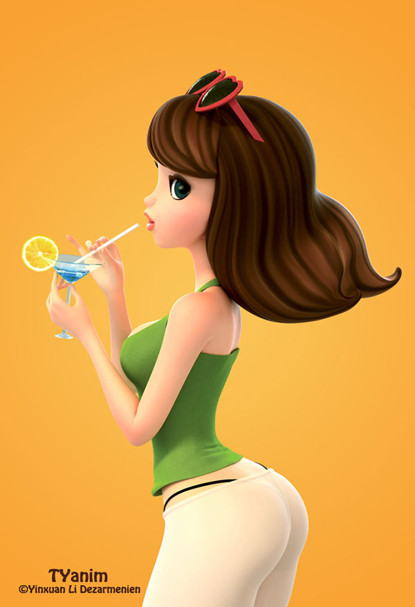 Li Dezarmenien三维人物作品 动画角色