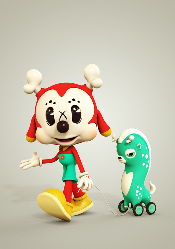 三维角色建模作品《POPARTOONS》|建模