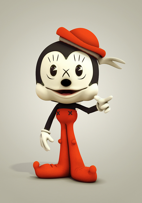 三维角色建模作品《POPARTOONS》|建模