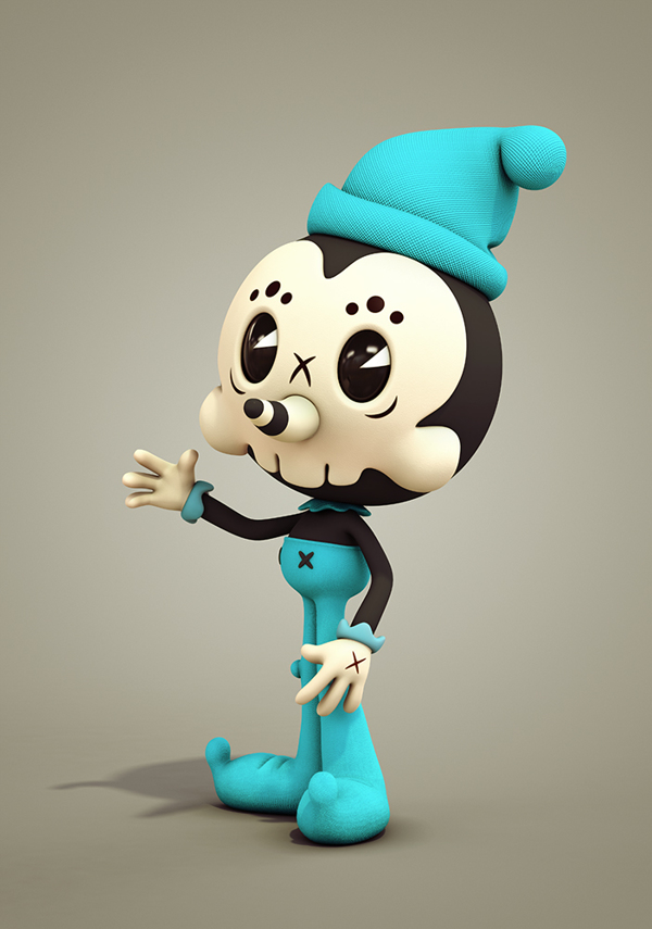 三维角色建模作品《POPARTOONS》|建模