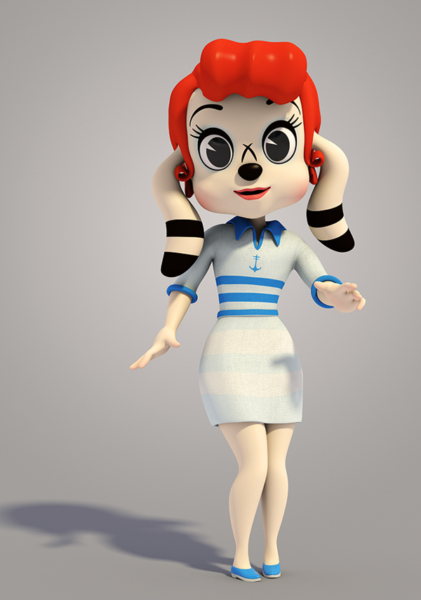 三维角色建模作品《POPARTOONS》|建模