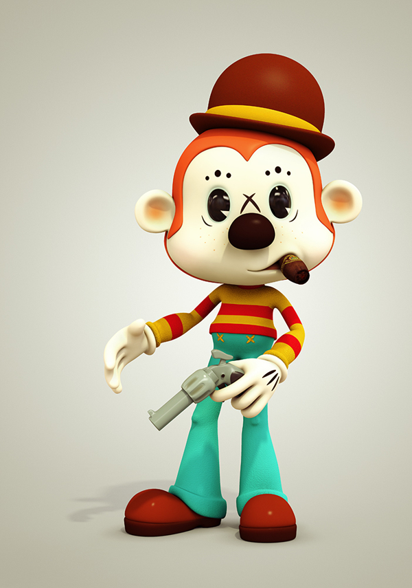 三维角色建模作品《POPARTOONS》|建模