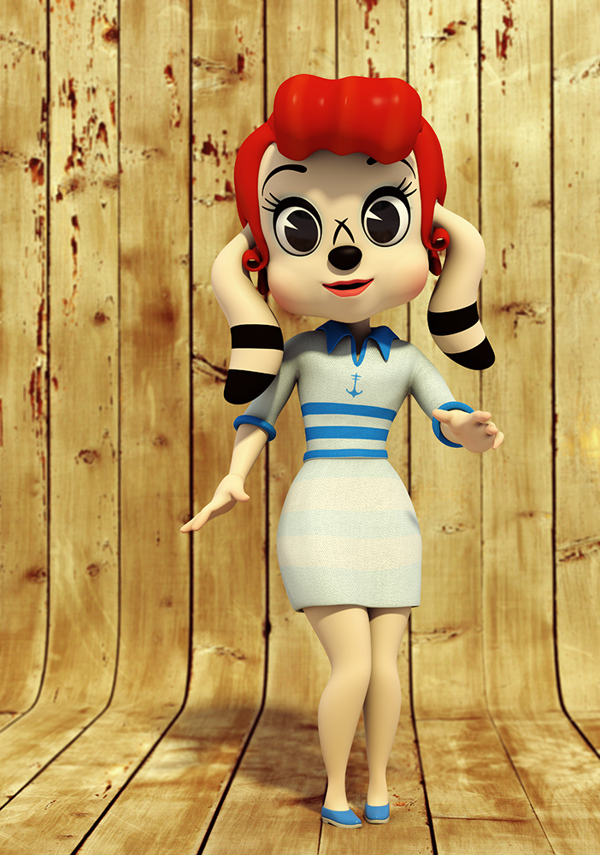三维角色建模作品《POPARTOONS》|建模