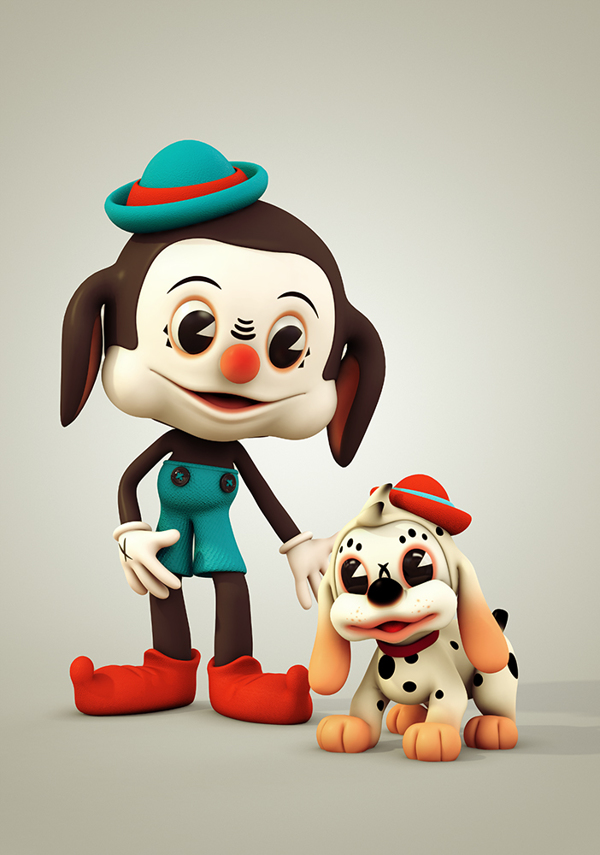 三维角色建模作品《POPARTOONS》|建模