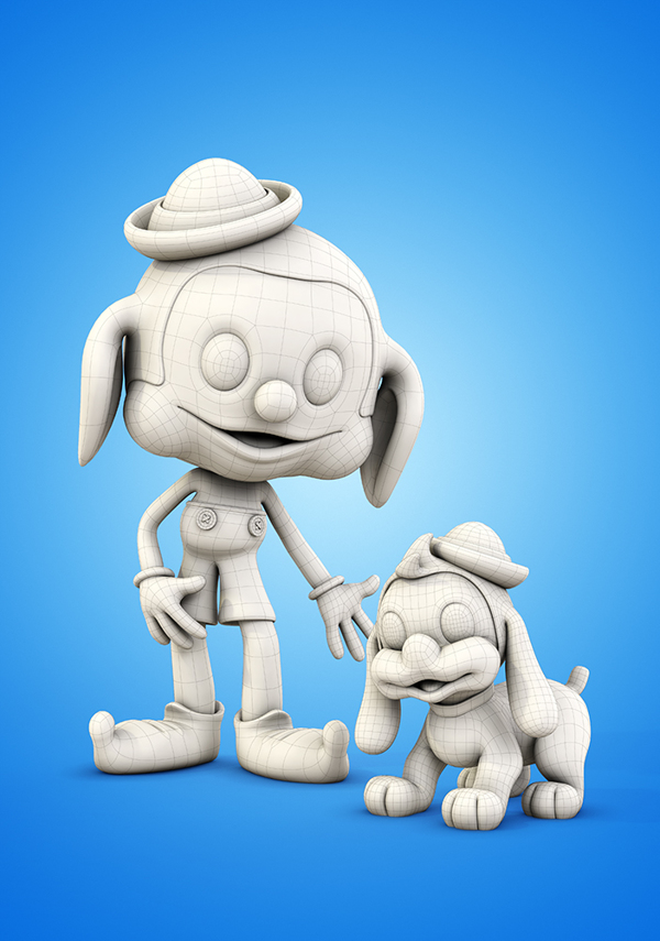 三维角色建模作品《POPARTOONS》|建模