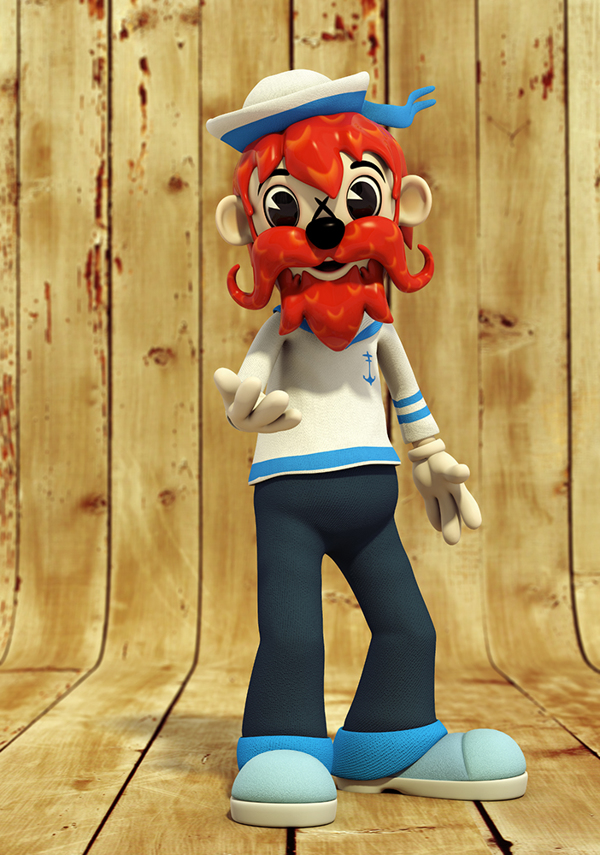 三维角色建模作品《POPARTOONS》|建模