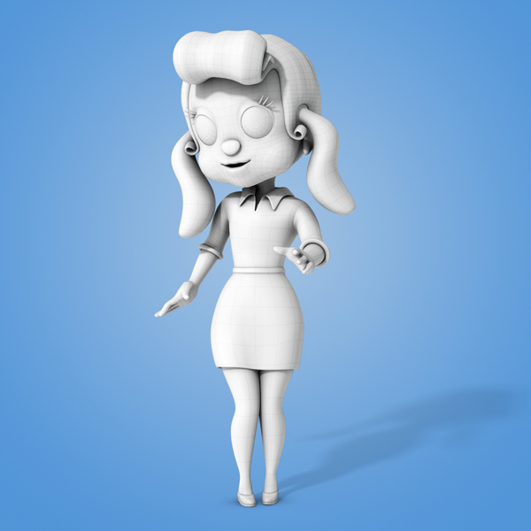 三维角色建模作品《POPARTOONS》|建模