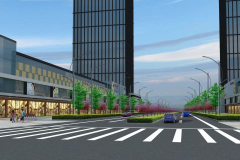 广场设计道路绿化