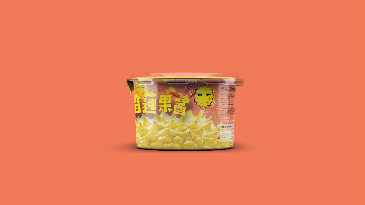 造塑创意× 马拉屋 / 榴莲果酱包装设计