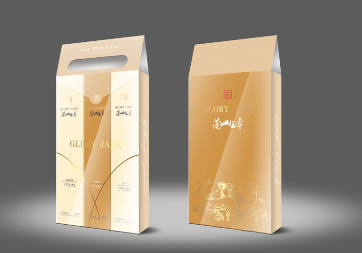 红酒包装设计，红酒酒标设计|冰酒酒盒