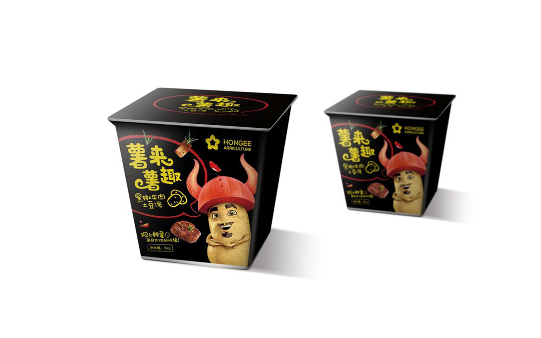 当时尚可爱的卡通形象遇到“土里土气”的马铃薯……