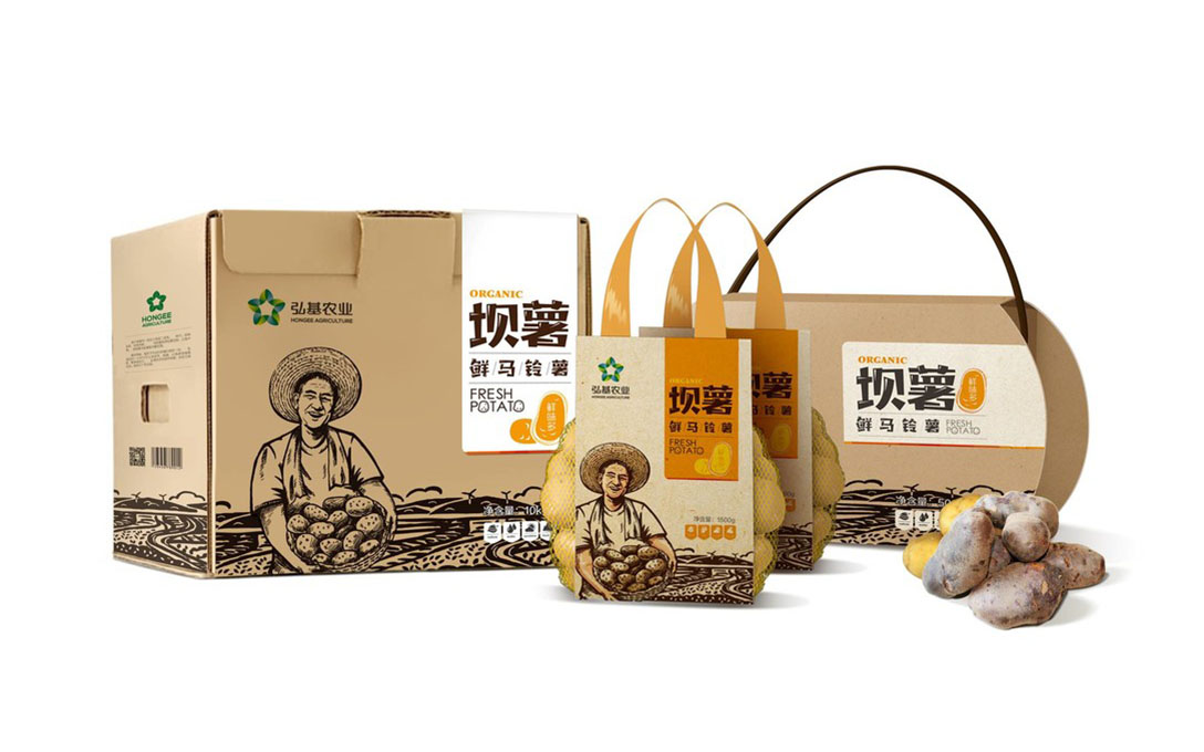 当时尚可爱的卡通形象遇到“土里土气”的马铃薯……