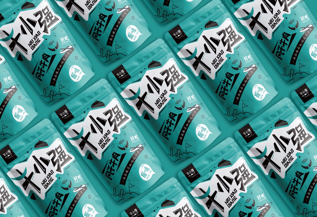 I自研字语I牛小强-logo/包装