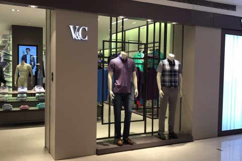 服装店设计杭州大厦-古柏服装专卖店