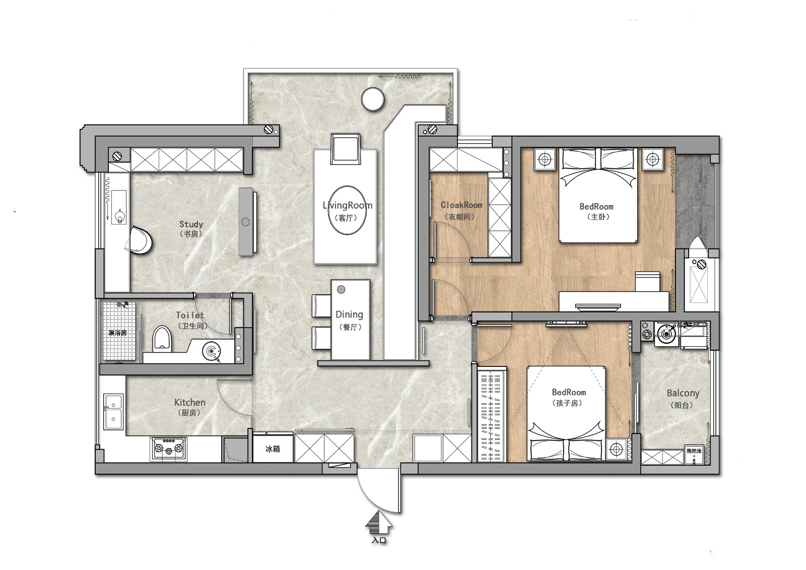 阳光普照的小屋