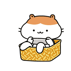 仓鼠卡通形象表情包设计