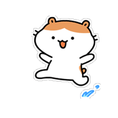 仓鼠卡通形象表情包设计