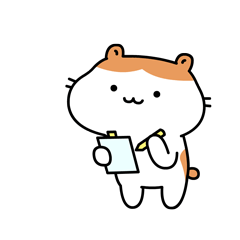 仓鼠卡通形象表情包设计
