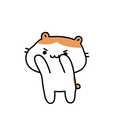 仓鼠卡通形象表情包设计