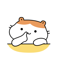 仓鼠卡通形象表情包设计