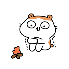 仓鼠卡通形象表情包设计