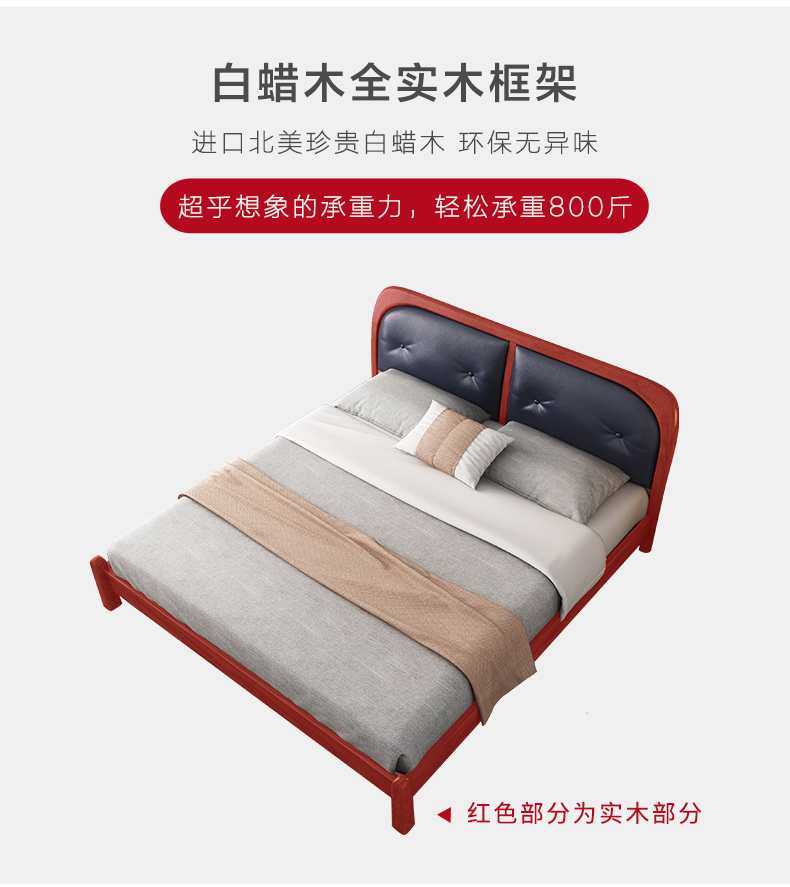北美床家具产品效果3D制作