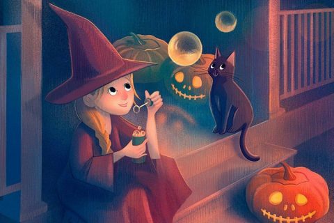 纯净感！一组彩铅儿童插画灵感  - 8图