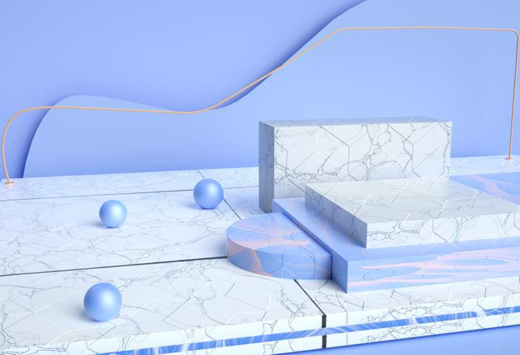 电商促销3D立体场景海报C4D