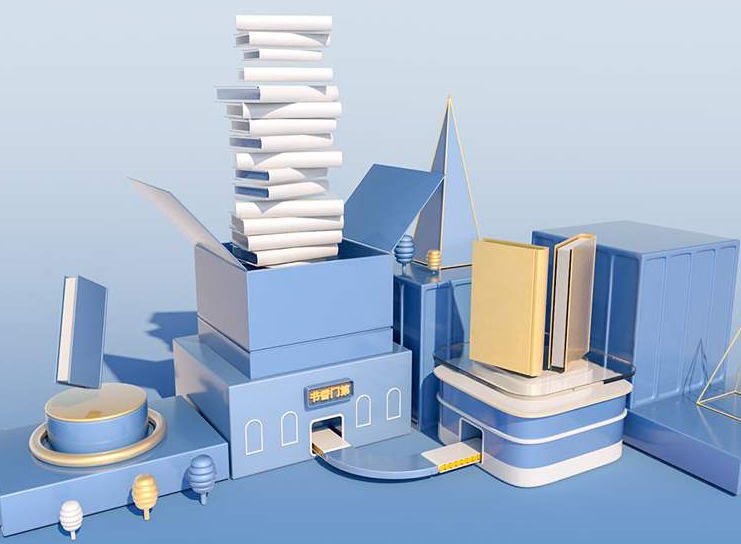 电商促销3D立体场景海报C4D