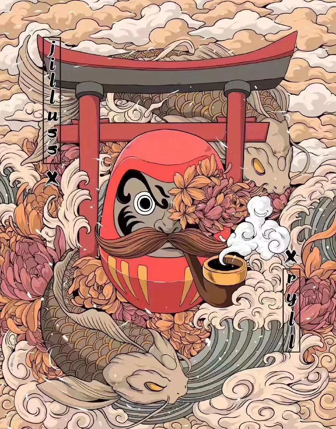 国画式包装插画包装