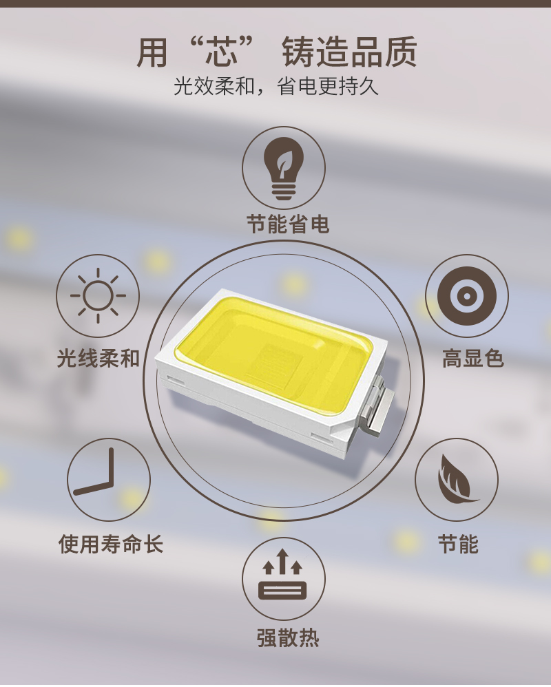方通灯LED办公照明效果图3D