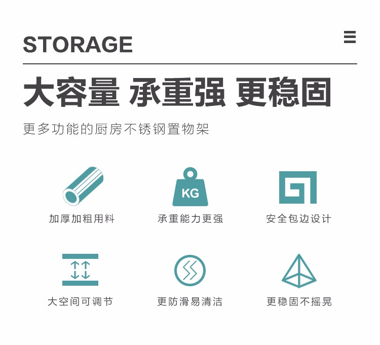 厨房置物架不锈钢锅架货架